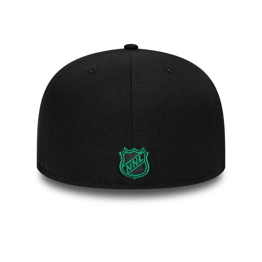 Pictured is this NHL Basic Dallas Stars 59FIFTY Fitted cap in Black. 5