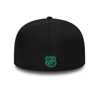 Pictured is this NHL Basic Dallas Stars 59FIFTY Fitted cap in Black. 5