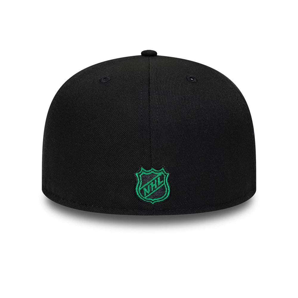 Pictured is this NHL Basic Dallas Stars 59FIFTY Fitted cap in Black. 5