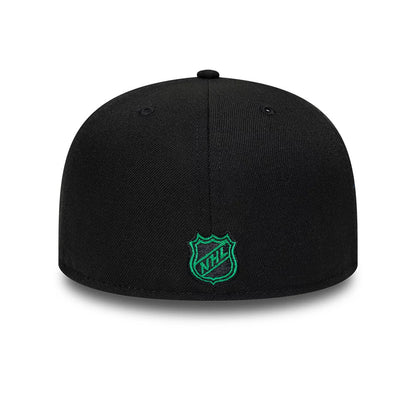 Pictured is this NHL Basic Dallas Stars 59FIFTY Fitted cap in Black. 5