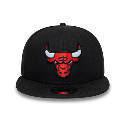 Pictured is this NBA Chicago Bulls 9FIFTY Snapback cap in black. 2