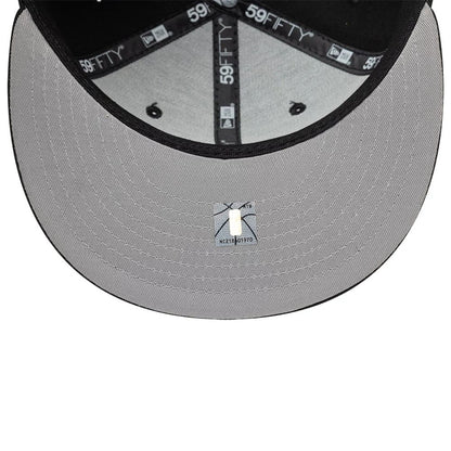 Pictured is this NBA Basic Brooklyn Nets 59FIFTY Fitted cap in black. 2