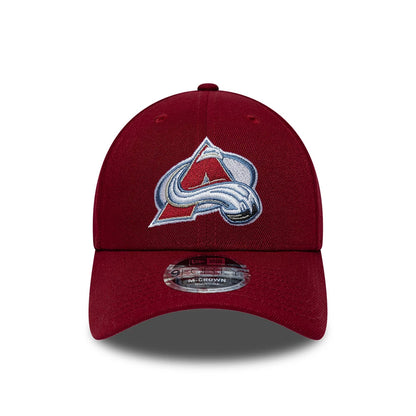 Pictured is this NHL Team Colorado Avalanche 9FORTY M-Crown cap in dark red. 3