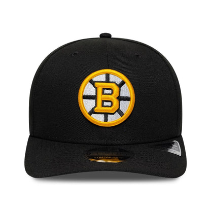 Pictured is this NHL Team Boston Bruins 9SEVENTY Stretch Snap cap in black. 3