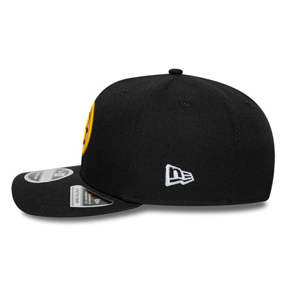 Pictured is this NHL Team Boston Bruins 9SEVENTY Stretch Snap cap in black. 6