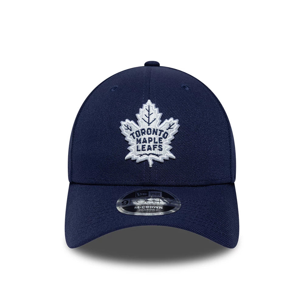 Pictured is this NHL Team Toronto Maple Leafs 9FORTY M-Crown cap in navy. 3
