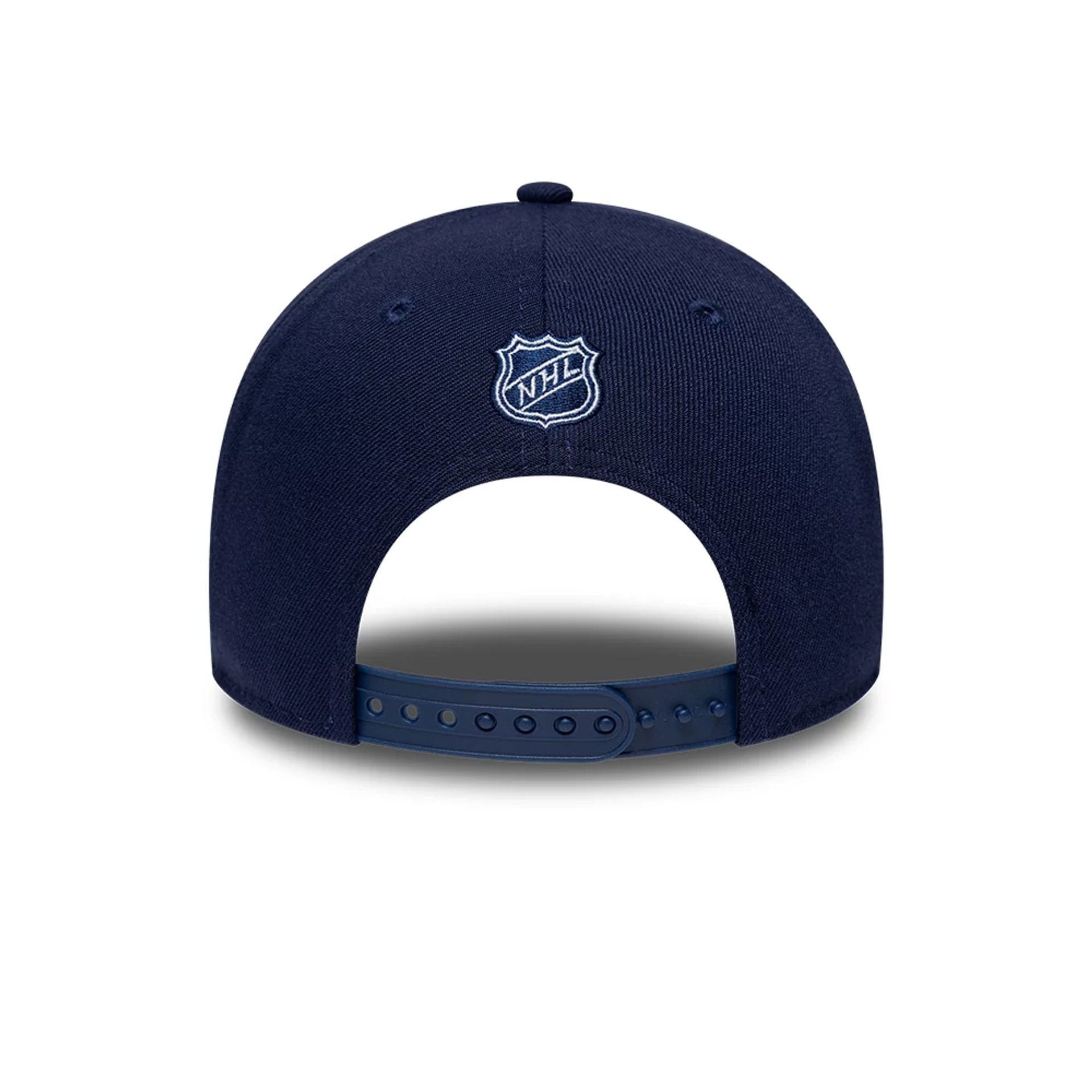 Pictured is this NHL Team Toronto Maple Leafs 9FORTY M-Crown cap in navy. 7