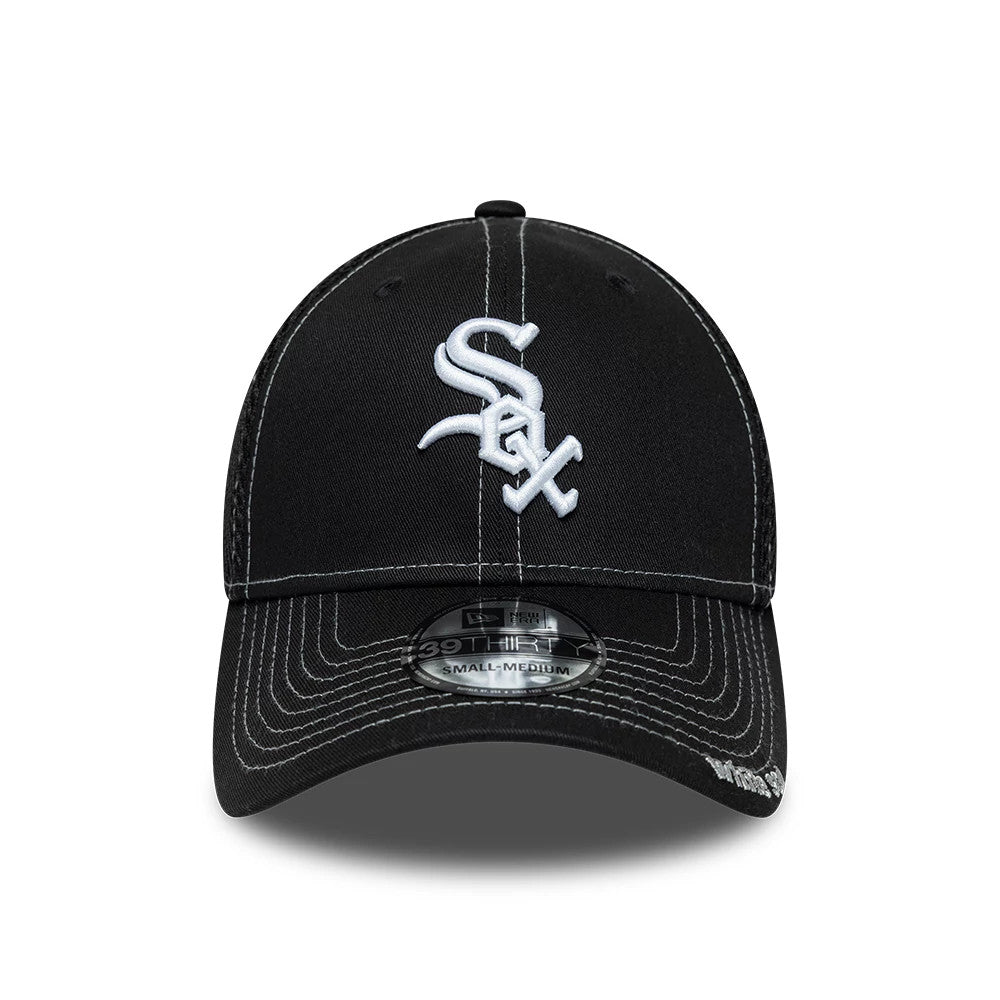 Pictured is this MLB Neo Chicago White Sox 39THIRTY Stretch Fit cap in black. 2
