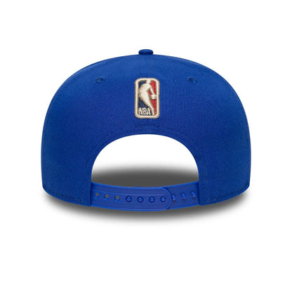 Pictured is this NBA Hardwood Classic Philadelphia 76ers 9FIFTY A-Frame Snapback cap in blue. 6