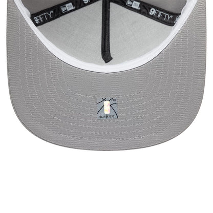 Pictured is this NBA Hardwood Classic San Antonio Spurs 9FIFTY A-Frame Snapback cap in grey. 2