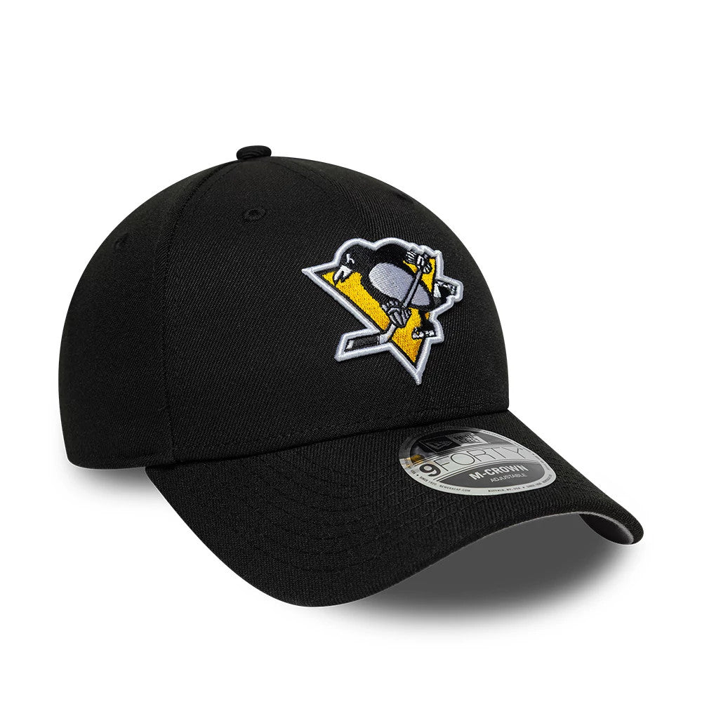 Pictured is this NHL Team Pittsburgh Penguins 9FORTY M-Crown cap in black. 4