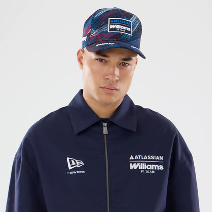 The model is wearing this Williams GB Race Special Collared Jacket in navy. 7