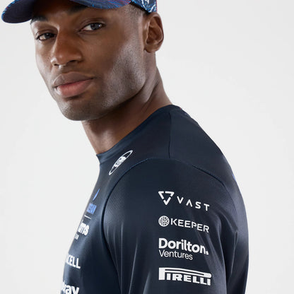 The model is wearing this Williams GB Race Special Tech T-Shirt  in navy. 6