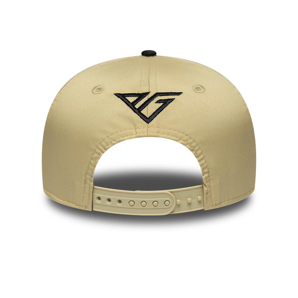 Pictured is this Latin American Pierre Gasly Alpine Racing 9SEVENTY Stretch Snap cap in light beige. 5