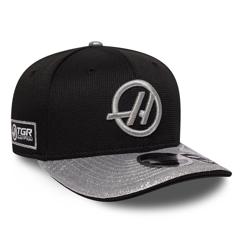 Pictured is this Oliver Bearman Vegas Race Special TGR Haas F1 9SEVENTY Stretch Snap cap in black. 3