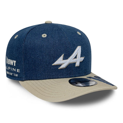 Pictured is this Austin Race Special Pierre Gasly Alpine Racing 9SEVENTY Stretch Snap cap in navy. 3
