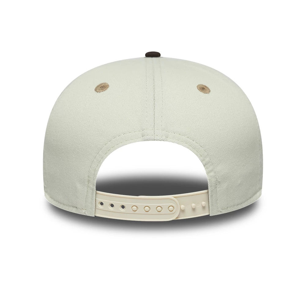 Pictured is this Esteban Ocon Austin Race Special TGR Haas F1 9SEVENTY Stretch Snap cap in dark brown. 5