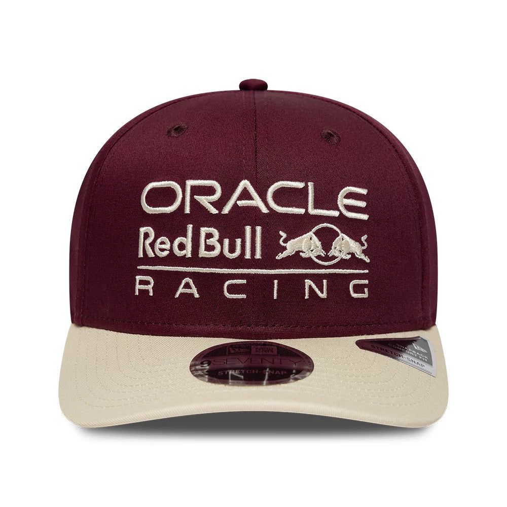 Pictured is this Austin Race Special Red Bull Racing 9SEVENTY Stretch Snap cap in Burgundy. 3