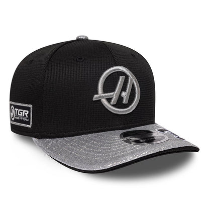 Pictured is this Esteban Ocon Vegas Race Special TGR Haas F1 9SEVENTY Stretch Snap cap in black. 3
