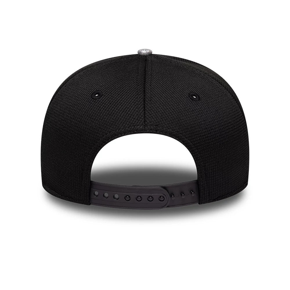 Pictured is this Esteban Ocon Vegas Race Special TGR Haas F1 9SEVENTY Stretch Snap cap in black. 4