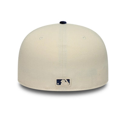 Pictured is this MLB Paisley Visor New York Yankees 59FIFTY Fitted cap in Cream. 6