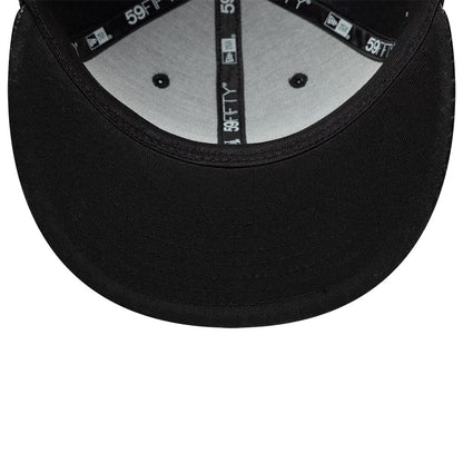 Pictured is this New Era Woven PU 59FIFTY Fitted cap in black. 5