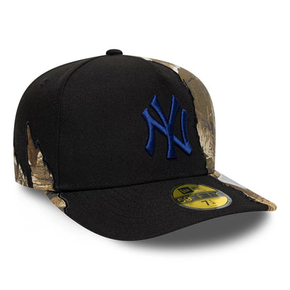 Pictured is this MLB Split Realtree New York Yankees 59FIFTY A-Frame Fitted cap in black. 3