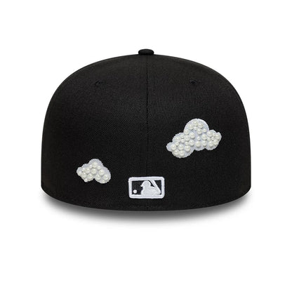 Pictured is this MLB Faux Pearl Chicago White Sox 59FIFTY Fitted cap in black. 3