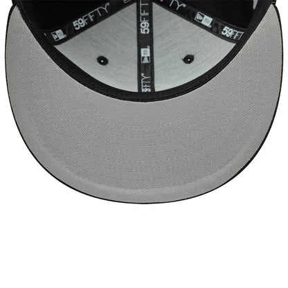 Pictured is this MLB Faux Pearl Chicago White Sox 59FIFTY Fitted cap in black. 2