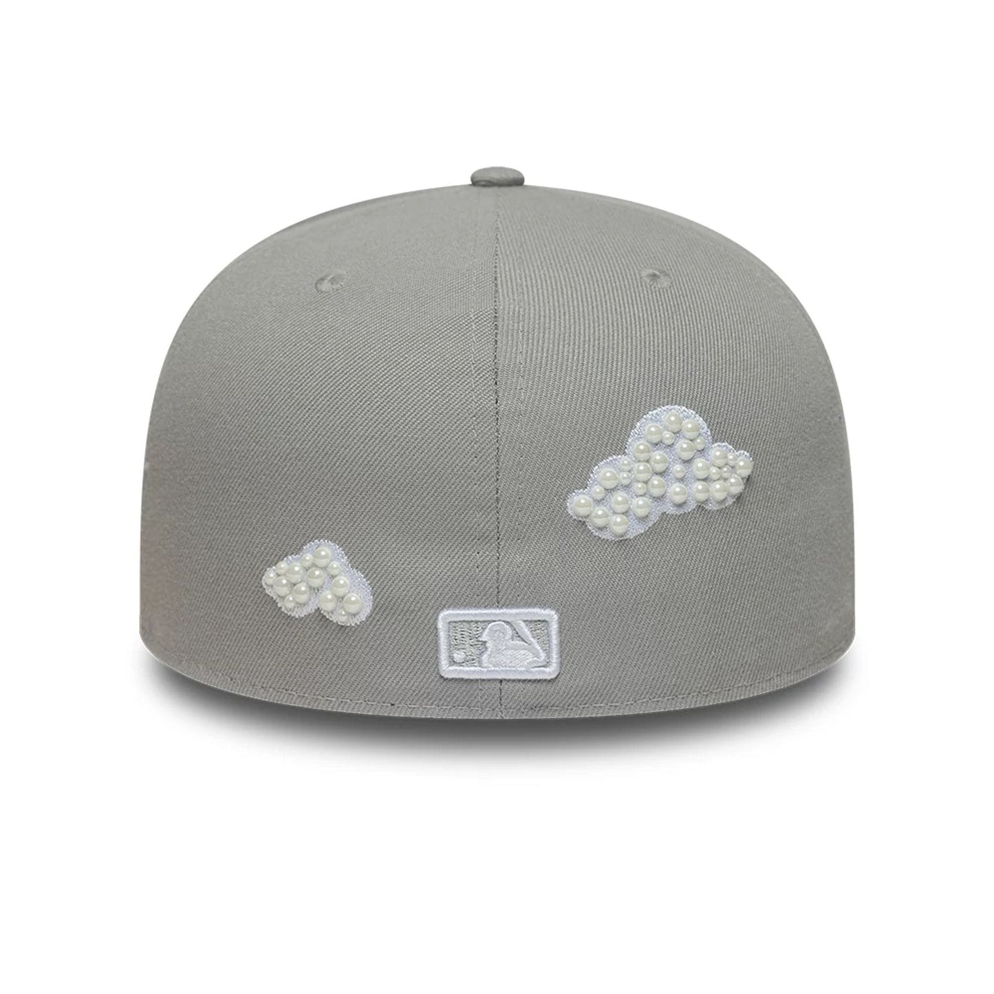 Pictured is this MLB Faux Pearl LA Dodgers 59FIFTY Fitted cap in grey. 3