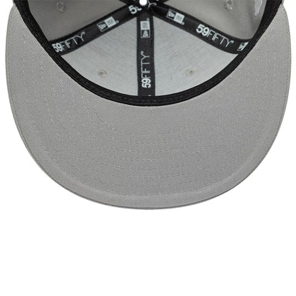 Pictured is this MLB Faux Pearl LA Dodgers 59FIFTY Fitted cap in grey. 5