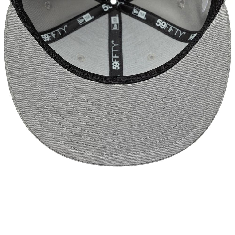 Pictured is this MLB Faux Pearl LA Dodgers 59FIFTY Fitted cap in grey. 5