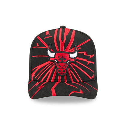 Pictured is this NBA Shattered Chicago Bulls 9FORTY A-Frame cap in black. 3