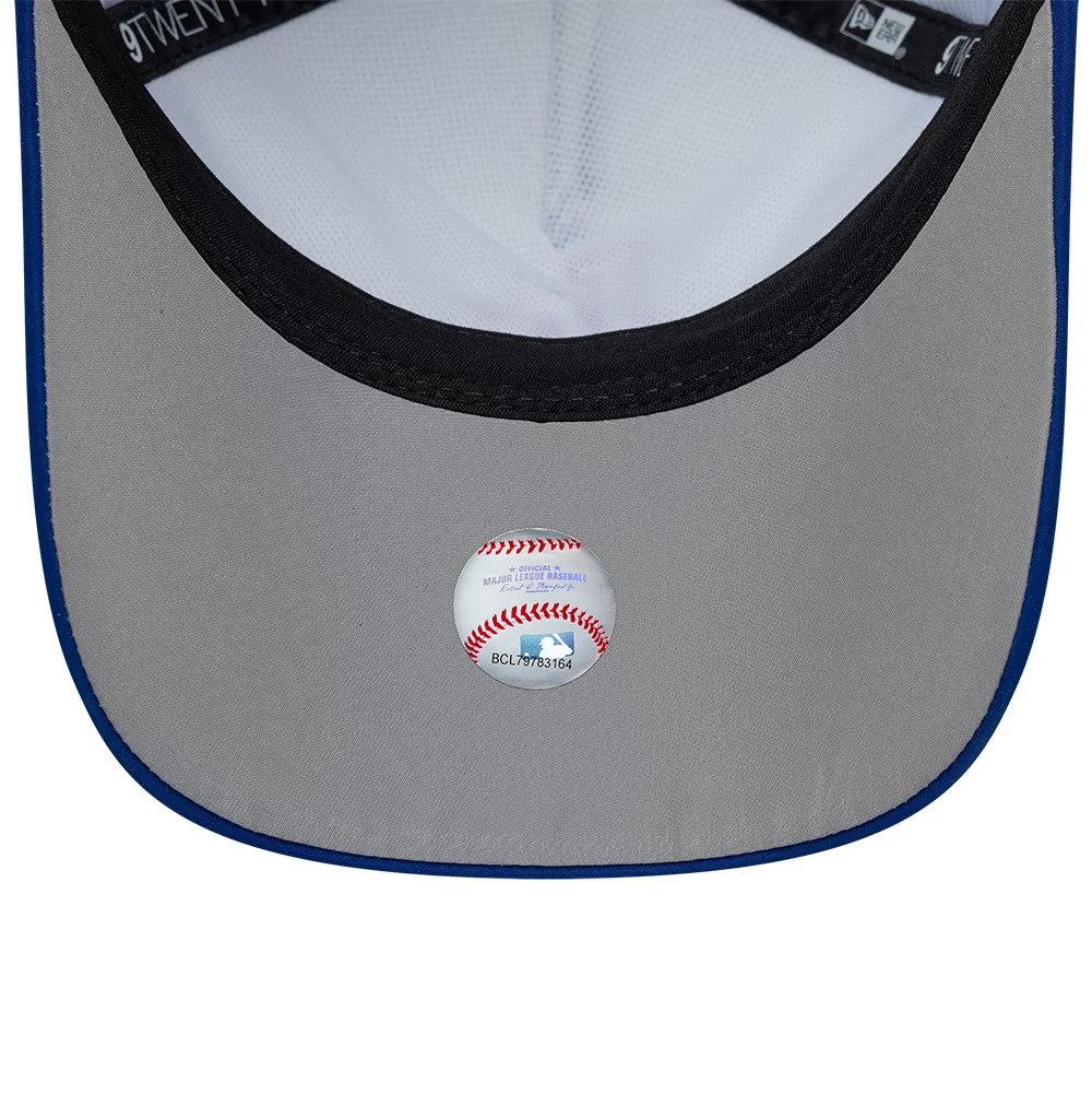 Pictured is this MLB Panel LA Dodgers 9TWENTY A-Frame cap in blue. 2