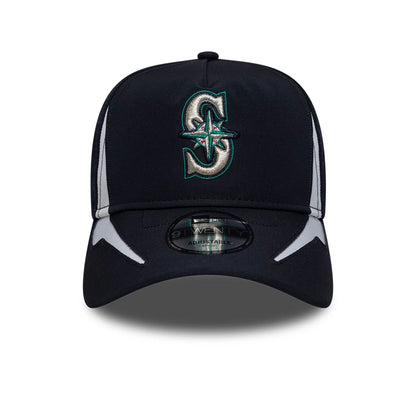 Pictured is this MLB Panel Seattle Mariners 9TWENTY A-Frame cap in navy. 3