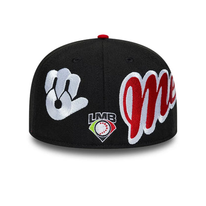 Pictured is this LMB Multi Logo Mexico Diablos 59FIFTY Fitted cap in black. 5