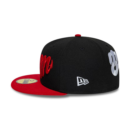 Pictured is this LMB Multi Logo Mexico Diablos 59FIFTY Fitted cap in black. 7