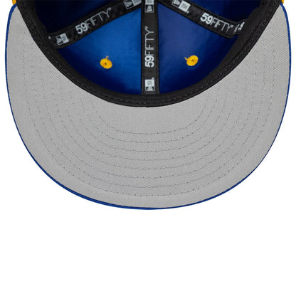 Pictured is this LMB Multi Logo Charros De Jalisco 59FIFTY Fitted cap in gold. 8