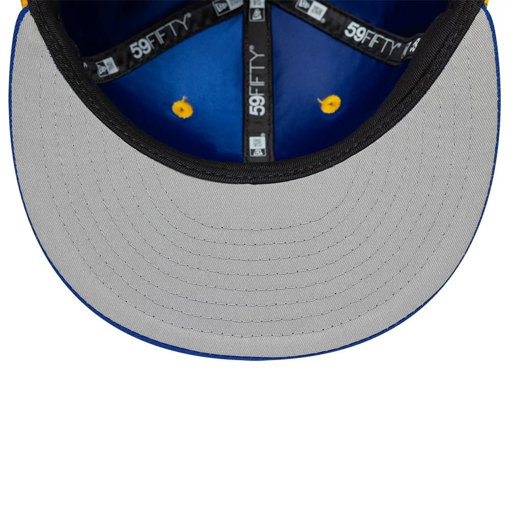 Pictured is this LMB Multi Logo Charros De Jalisco 59FIFTY Fitted cap in gold. 2
