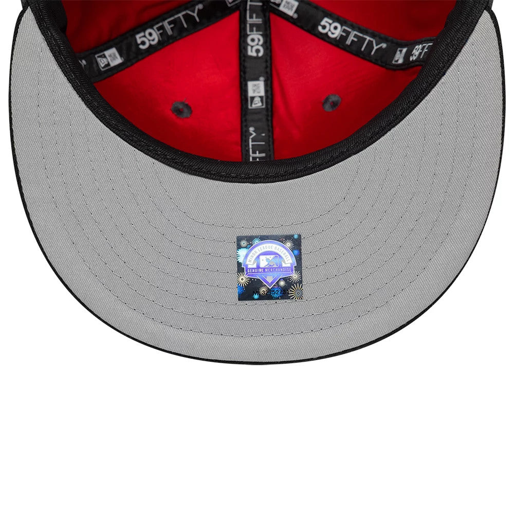 Pictured is this MiLB Multi Logo Vancouver Canadians 59FIFTY Fitted cap in charcoal. 8