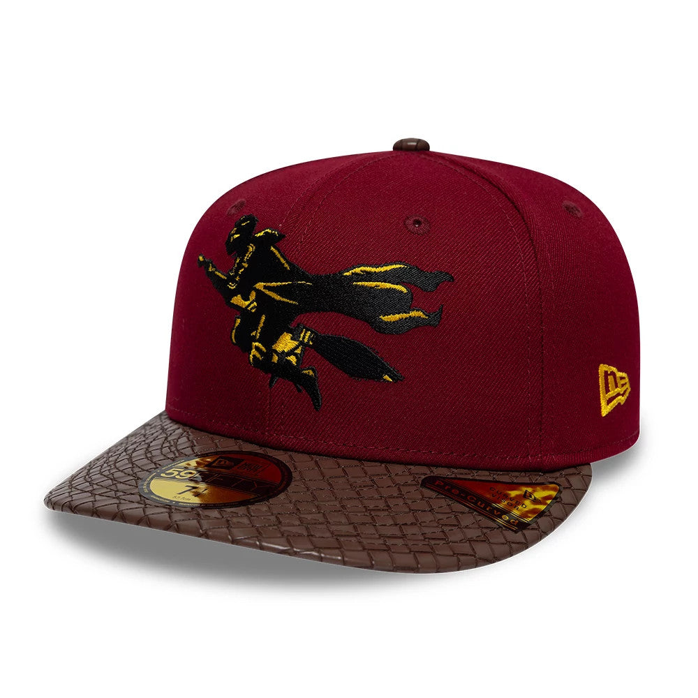 Pictured is this Harry Potter Quidditch 59FIFTY Fitted cap in dark red & brown. 5