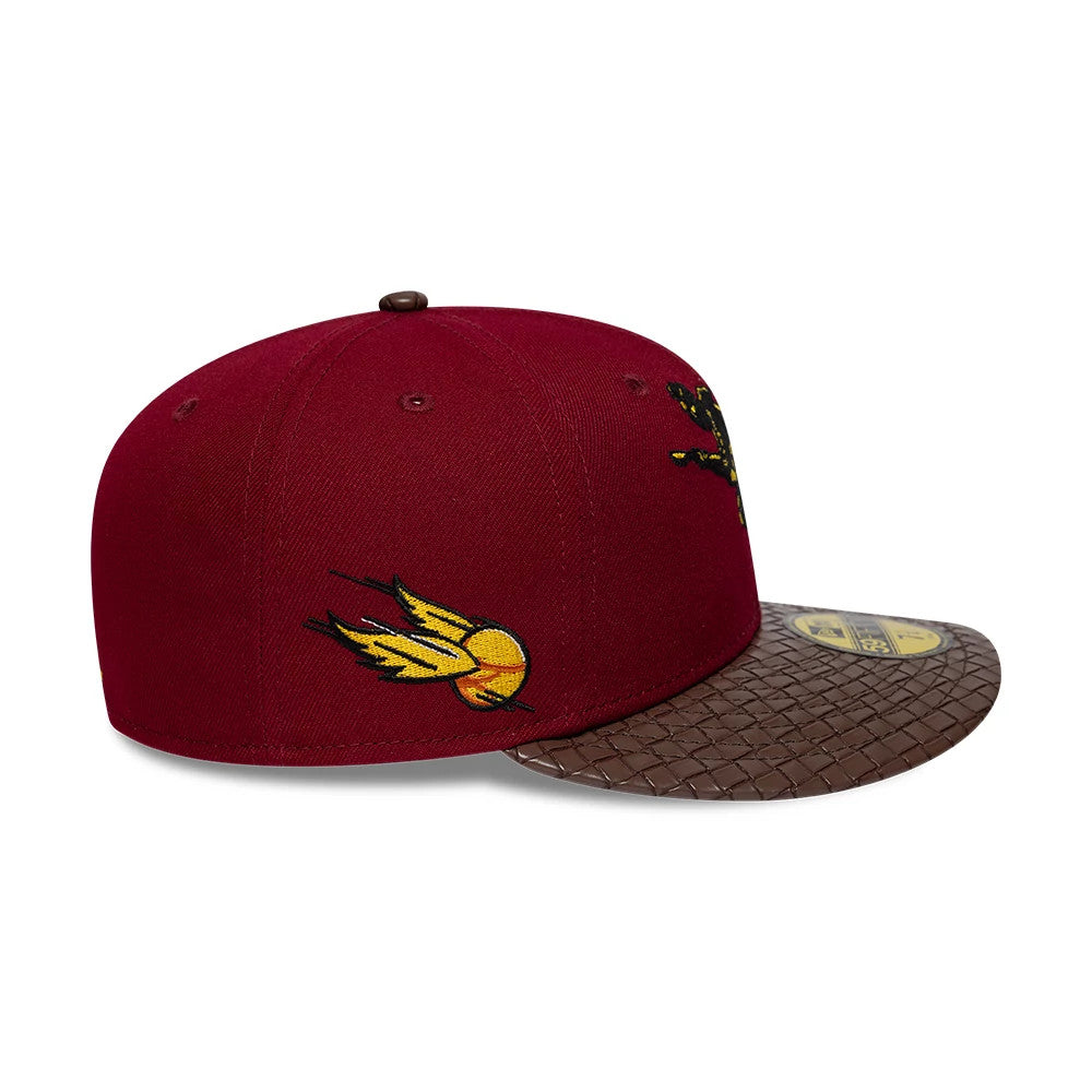 Pictured is this Harry Potter Quidditch 59FIFTY Fitted cap in dark red. 7