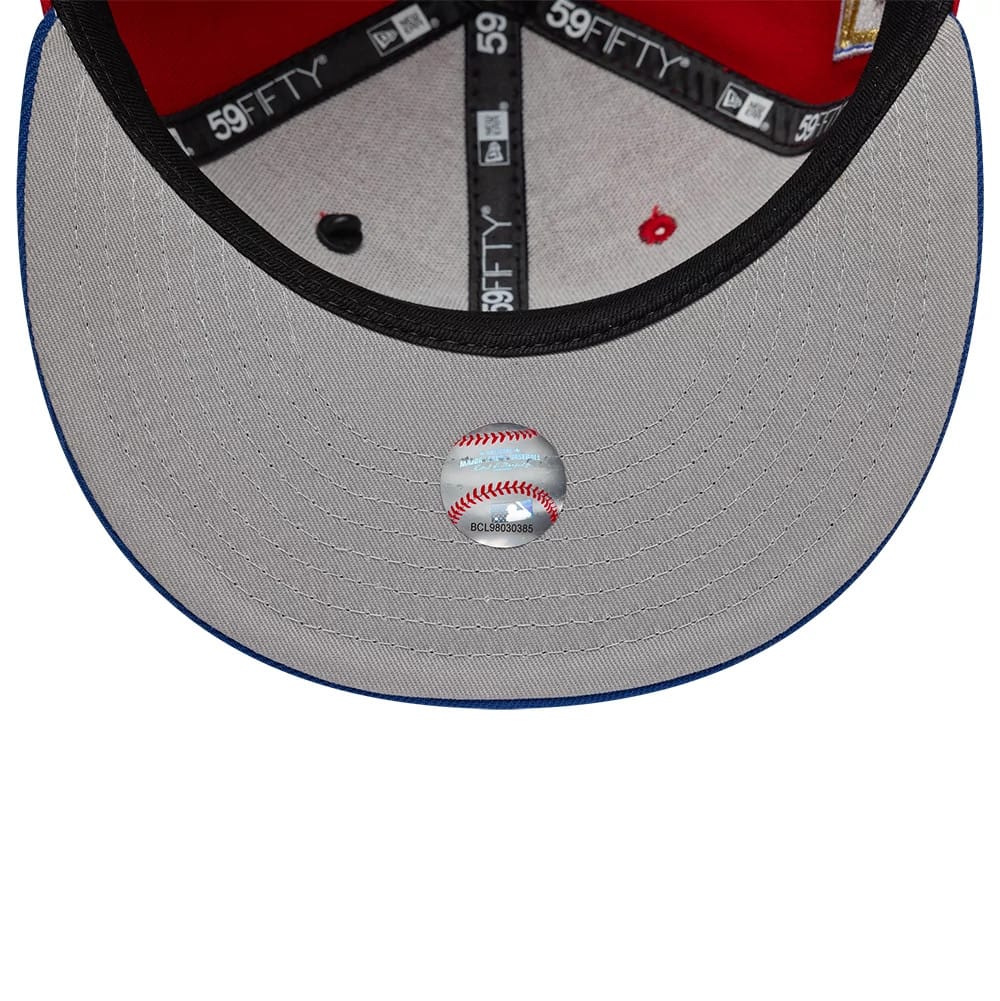 Pictured is this MLB Sister Cities New York Mets 59FIFTY Fitted cap in red & blue. 2