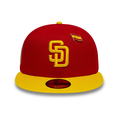 Pictured is this MLB Sister Cities San Diego Padres 59FIFTY Fitted cap in Red. 3