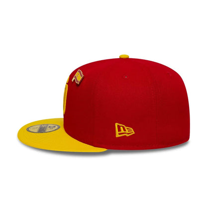 Pictured is this MLB Sister Cities San Diego Padres 59FIFTY Fitted cap in Red. 6