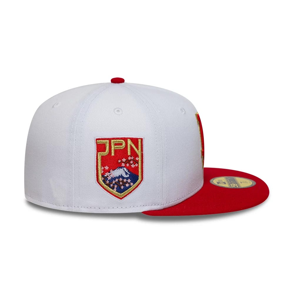 Pictured is this MLB Sister Cities LA Dodgers 59FIFTY Fitted cap in white. 5