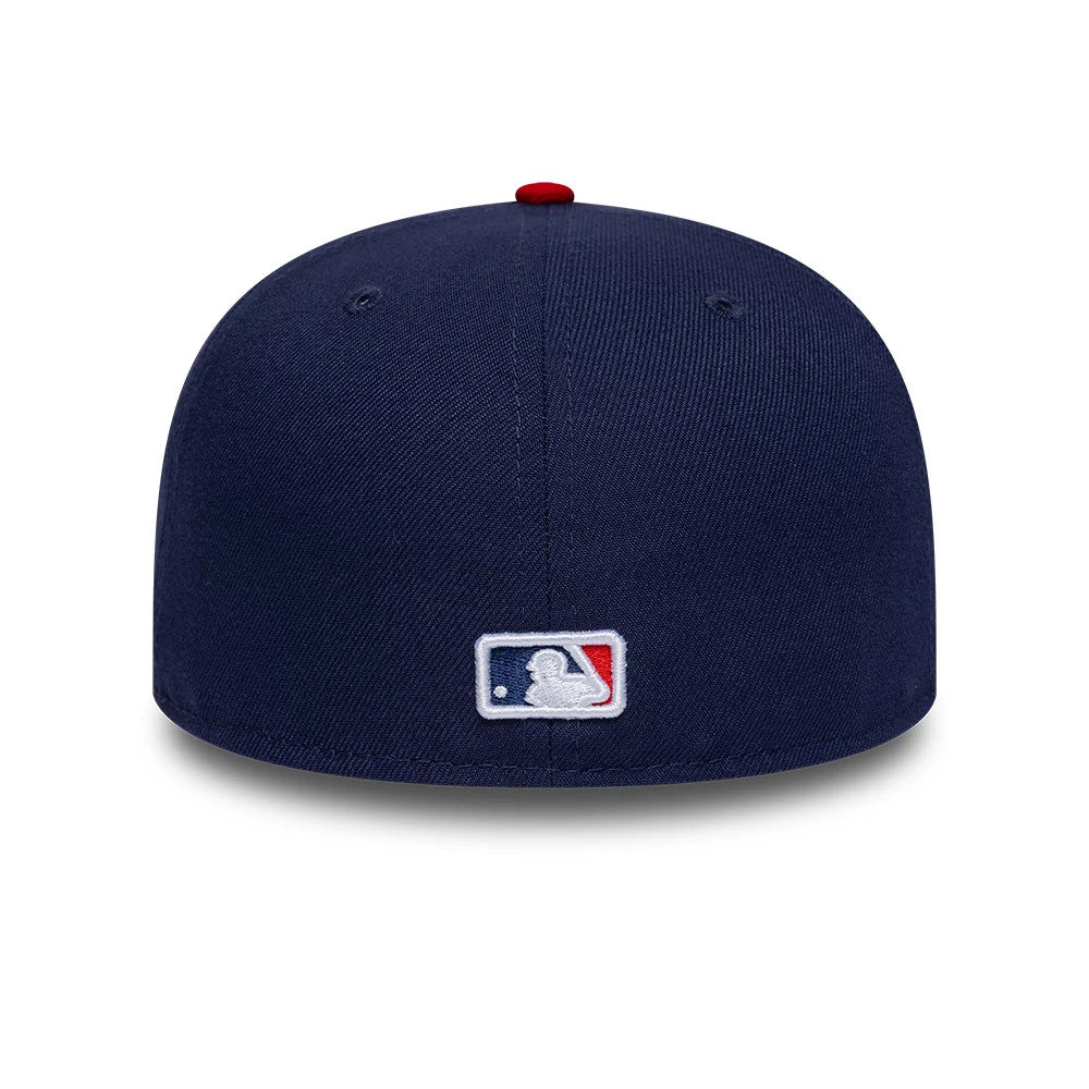 Pictured is this MLB Sister Cities New York Yankees 59FIFTY Fitted cap in blue & red. 5