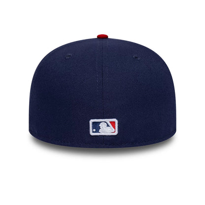 Pictured is this MLB Sister Cities New York Yankees 59FIFTY Fitted cap in blue & red. 5