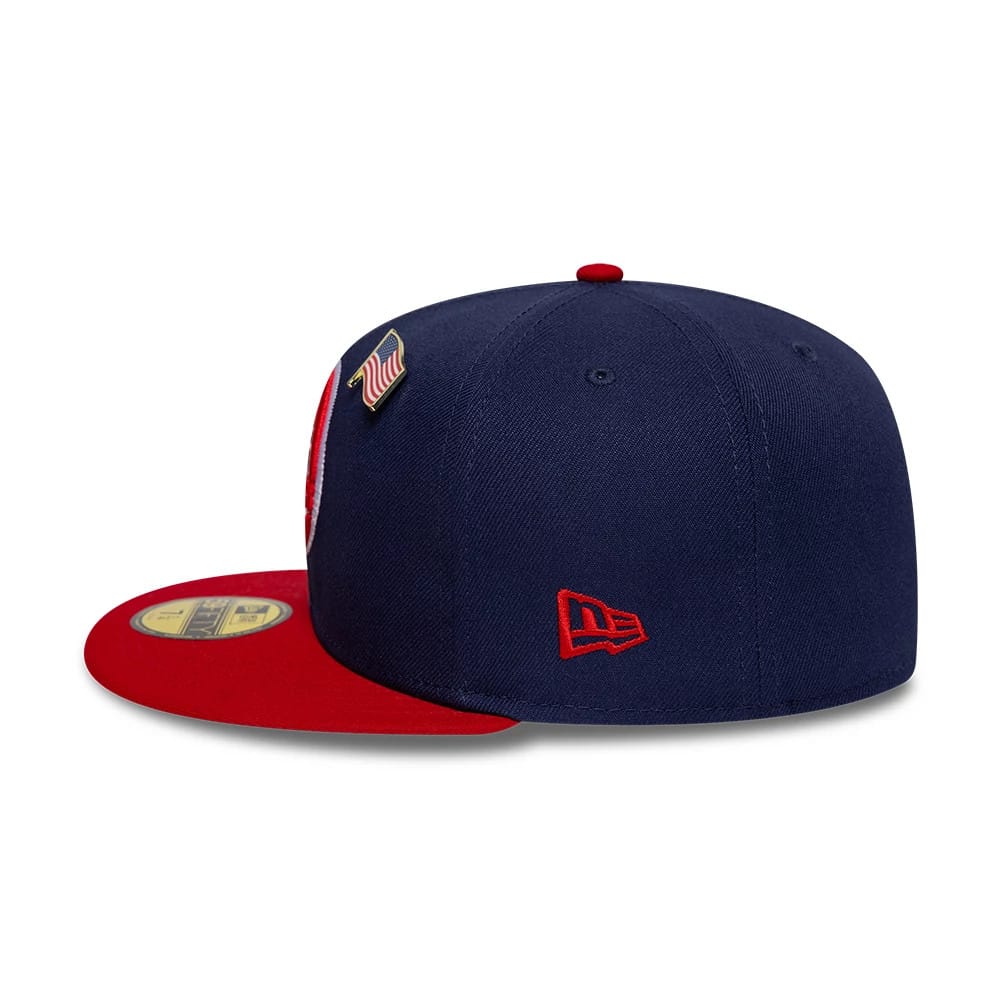 Pictured is this MLB Sister Cities New York Yankees 59FIFTY Fitted cap in Blue. 7