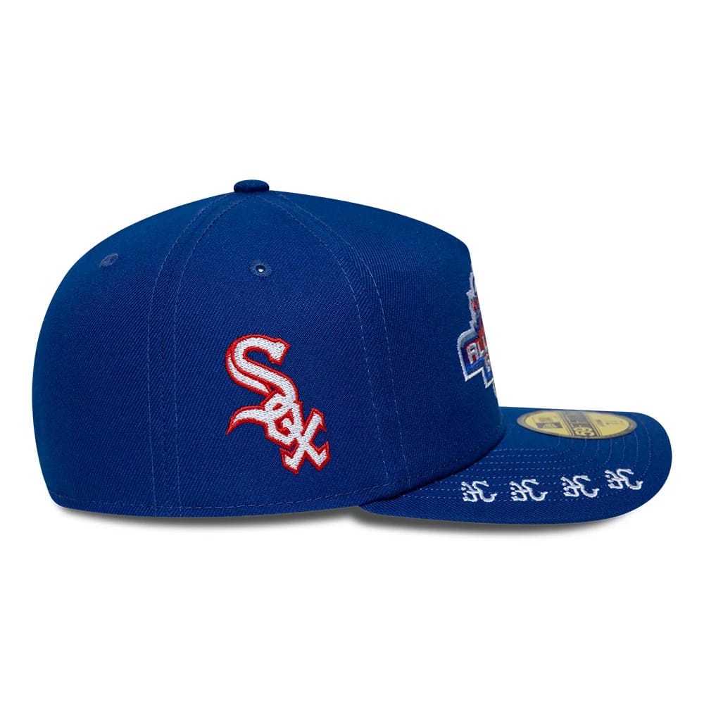Pictured is this MLB All Star Game Chicago White Sox 59FIFTY A-Frame Fitted cap in blue. 5